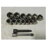 Assorted 3/4" Drive Sockets