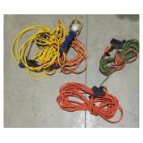 Assorted Power Cords & Corded Light