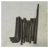 Assorted Allen Wrenches, Chisels & Punches