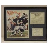 Troy Aikman Framed Photo & Stat Display