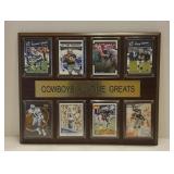 Dallas Cowboys All-Time Greats Card Display