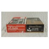 Aguila & Blazer Brass .45 Auto Cartridges