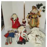 Assorted Folk Art Christmas Decor