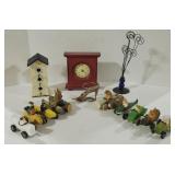Hand-carved Derby Cars, Birdhouse & More