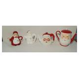 Christmas Ceramic Teapots & Pitchers