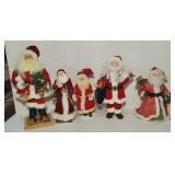 Assorted Santa Claus Figurines