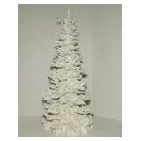 White Glittered Tabletop Christmas Tree