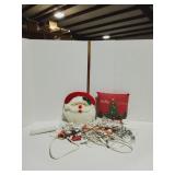 Christmas Pillows and Assorted Lights