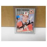 1989 Fleer AUTO Brady Anderson #606