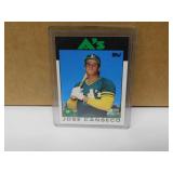 1986 Topps Taded RY Jose Conseco #20T
