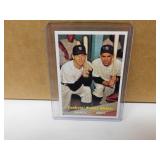 1957 Topps Power Hitters Mantle/Berra #407 Reprint
