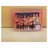 1985 Star Slam Dunk Contest Checklist #1 Reprint