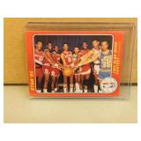 1985 Star Slam Dunk Contest Checklist #1 Reprint