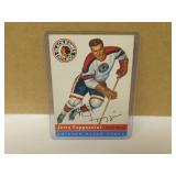1954-55 Topps Jerry Toppazzini #21 Hockey Card