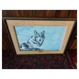 Vic Gibbons-Winter Watch Framed Picture AP  26x34