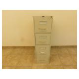 Global 4 Drawer metal filing cabinet with key