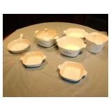 Blue Corning Ware Set - Various Dishes