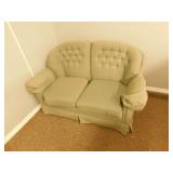 Green Love Seat 61 Inches Long
