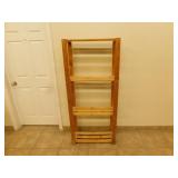 4 Tier wooden shelf 11X28X63