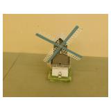 Decorative metal garden windmill  16 in tall