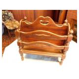 Wooden Magazine Rack    10 x 18 x 20