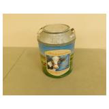 Decorative metal tin 14 in tall