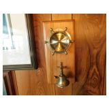 Nautical Quartz Clock With Bell     6 x 13