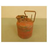 Small metal gas can  13 in tall