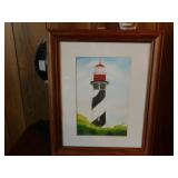 Lighthouse Framed Picture - Dorothy Shaw  14 x 16
