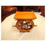 Decorative Wooden Footstool - 6 x 12 x 10