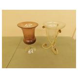 2 Decorative vases  13 in tall