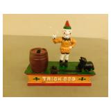 HUBLEY CAST IRON MECHANICAL TRICK DOG BANK BOX