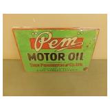 Pem motor oil metal sign 8X12