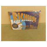 Richlube motor oil metal sign  8X12