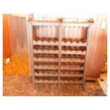 Custom Walnut Wine Rack - 50 x 42 x 12