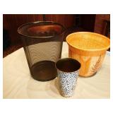 3 Carbage Cans - Various Sizes