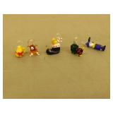 ASSORTED MINIATURE HAND-BLOWN GLASS ORNAMENTS