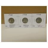 3 - 1968 Canadian Error Nickels