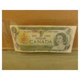 1973 Canadian One Dollar Bank Note