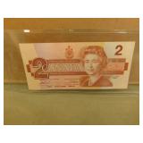 1986 Canadian Two Dollar Bank Note