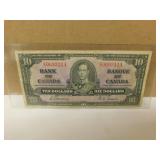 1937 Canadian $10 Bank Note