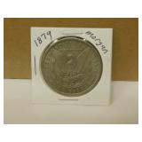 1879 US Morgan Silver Dollar Coin