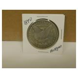 1890 US Morgan Silver Dollar Coin