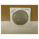 1884 US Morgan Silver Dollar Coin