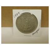 1889 US Morgan Silver Dollar Coin