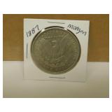 1887 US Morgan Silver Dollar Coin