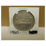 1960 Canadian Silver One Dollar Coin