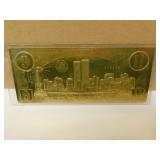 $20 Gold Leaf Coin Certificate National Mint