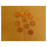 10 - 1970-79 Canadian Circc & Uncirc Pennies