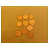 10 - 1960-69 Canadian Circc & Uncirc Pennies